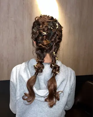 ロング ヘアアレンジ 産休中です 艶カラー♡オカのヘアスタイル