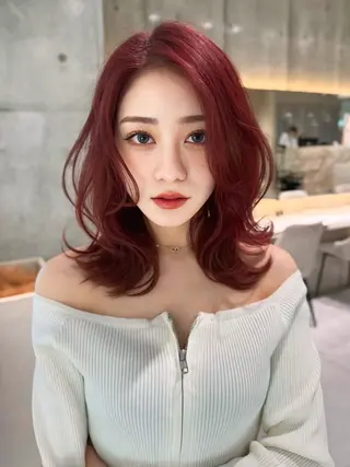 ロング カラー レイヤー/縮毛矯正 のマスター【タケル】のヘアスタイル