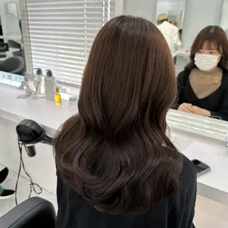 ミディアム カラー ♡上品韓国髪♡ブラ ウン/SAYATOのヘアスタイル