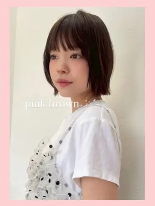 ショート カラー くびれヘア/髪質改善 はるのヘアスタイル