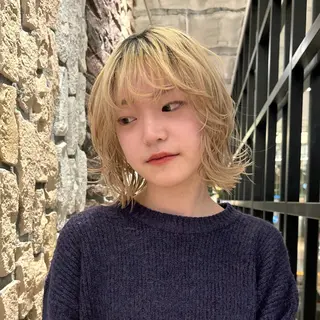 ミディアム 木村 泰晟のヘアスタイル