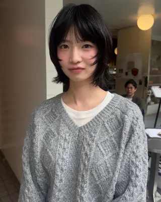 ショート カラー ボブ/似合わせ レイヤーcocomoのヘアスタイル