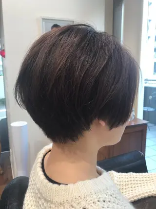 ショート パーマ アザマ　ヤスカツ _rosso 川口のヘアスタイル