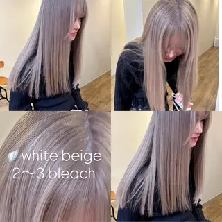 カラー 🎗️ブリーチ 🎗️ダブルカラーのヘアスタイル