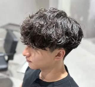 ショート パーマ メンズ 【メンズ特化】 池田大成✂︎のヘアスタイル