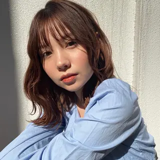 ミディアム 🪭risa 暖色/レイヤー🪭のヘアスタイル