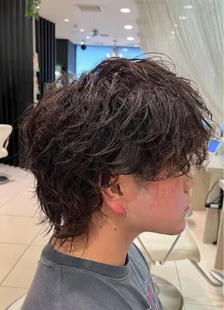 パーマ メンズ EARTH勝田台 吉永嵐のヘアスタイル