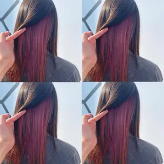 ロング カラー 💘韓国カラー💘 クルミのヘアスタイル