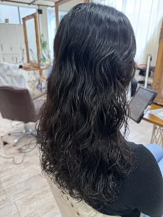 ロング パーマ 新越谷noble店長 松本拓也▶◀*.のヘアスタイル