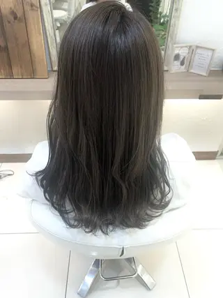 セミロング 似合わせカラー/艶 髪質改善/ヨシザキのヘアスタイル