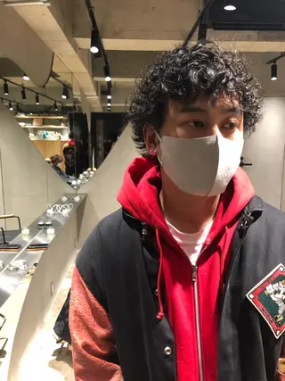 メンズ 🌈圧倒的デザイン パーマ　関和希のヘアスタイル