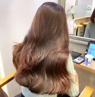 セミロング カラー ヘアアレンジ 新宿/レイヤー特化 韓国ヘア/海外ヘアのヘアスタイル
