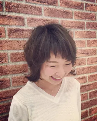 ショート カラー パーマ 天王寺区🌟大好評バ ッサリ◎美髪改善矯正のヘアスタイル