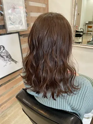 セミロング カラー miho 🌼🌼🌼のヘアスタイル