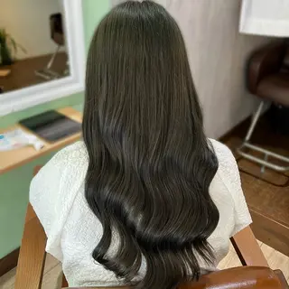 ロング カラー saaya💙 ブリーチなしカラーのヘアスタイル