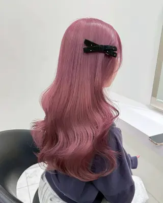 ロング カラー ハイトーンカラー💞 くるみ🎀のヘアスタイル