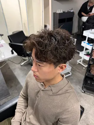 パーマ シャドウパーマ/立川 メンズ/コタロウのヘアスタイル