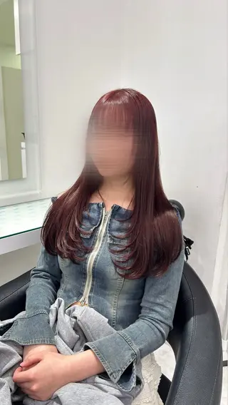 ロング カラー ヘアアレンジ ブリーチ無し透明感 🕊AZUSAのヘアスタイル