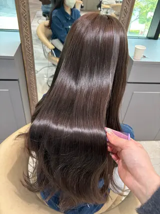 セミロング カラー 美髪縮毛矯正/ 髪質改善/AYARIのヘアスタイル