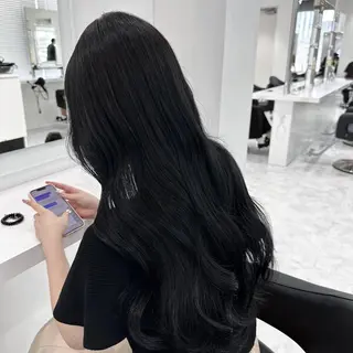 カラー ロング 韓国アイドル🤍ブリ ーチカラー🤍わかなのヘアスタイル