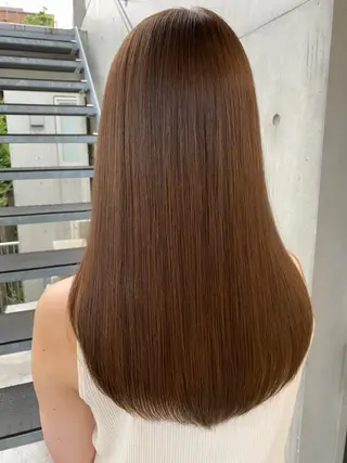 セミロング 髪質改善 レイヤー Naoyaのヘアスタイル