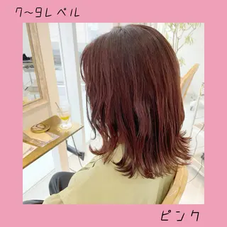 ミディアム カラー 澤崎 智代のヘアスタイル