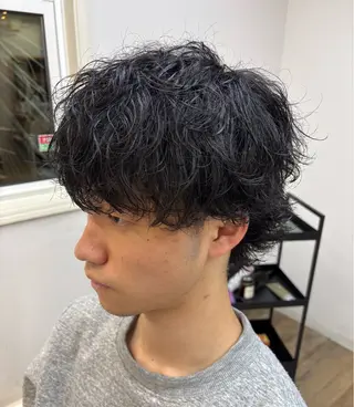 ショート パーマ メンズ Osawa Yutoのヘアスタイル