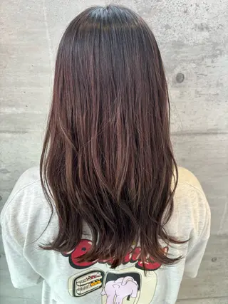 ロング カラー 中里 恵梨のヘアスタイル