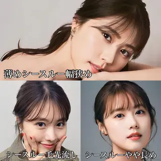 セミロング 映える顔まわり/前髪 特化 💗 ユキマのヘアスタイル