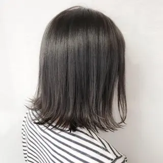 ミディアム カラー 髪質改善、縮毛矯正 店長浅野太郎のヘアスタイル