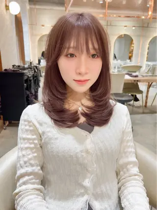 ミディアム 韓国ヘア🇰🇷/縮 毛矯正🫧/木村和生のヘアスタイル