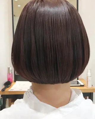 ショート カラー 似合わせ レイヤー須川のヘアスタイル