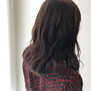 ミディアム カラー 柳田 駿のヘアスタイル