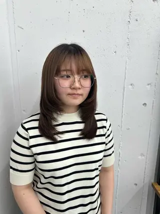 ロング 増田 百花のヘアスタイル