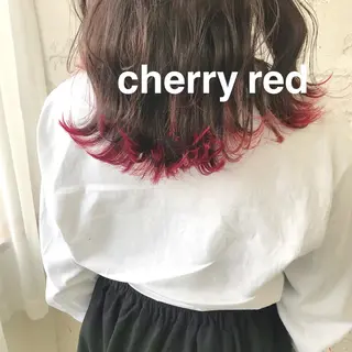 ロング カラー オリーブ/アッシュ やわらか透明感カラーのヘアスタイル