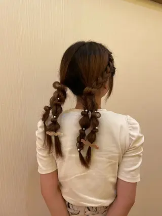 ヘアアレンジ ピンクカラーアレンジ 🩷AYANA🩷のヘアスタイル