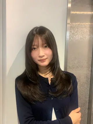 ミディアム カラー 抜け感ダブルカラー miyukiのヘアスタイル