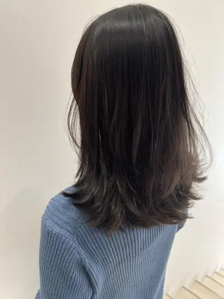 セミロング カラー ヘアアレンジ 🌈インナーカラー ‘ショウマ’🌈のヘアスタイル