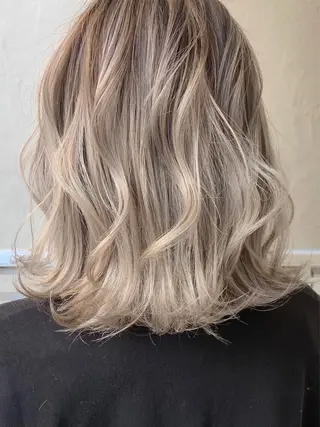 ミディアム カラー 大橋 タツヤのヘアスタイル