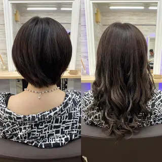 ロング カラー ヘアアレンジ LAVENDIA 初音のヘアスタイル