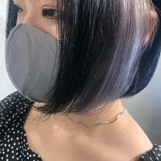 ミディアム ムトウセイマ/ 縮毛矯正/ブリーチのヘアスタイル