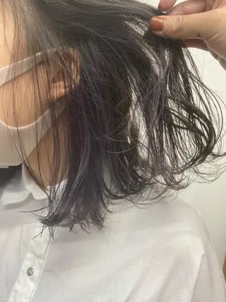 ミディアム 立野 希沙のヘアスタイル