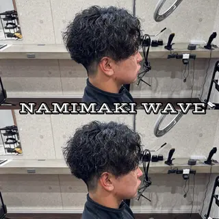 ショート パーマ メンズ 髪質改善/艶カラー TSUBASAのヘアスタイル