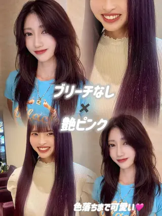 ロング カラー 柔らかい艶暖色 レイヤー🫧姫汝のヘアスタイル
