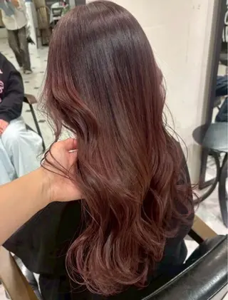 ロング カラー 田中 智那美のヘアスタイル