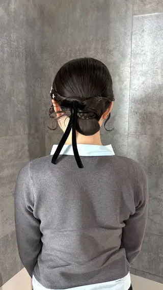 ミディアム セット/着付け/上野 /カラー/🦋シオリのヘアスタイル