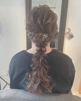 ロング ヘアアレンジ キッズ ヘアメイク10年から 美容師💄Anriのヘアスタイル