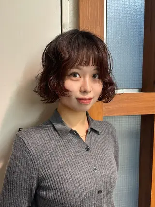 ミディアム パーマ ミカ🌟パーマ/ ニュアンスパーマのヘアスタイル