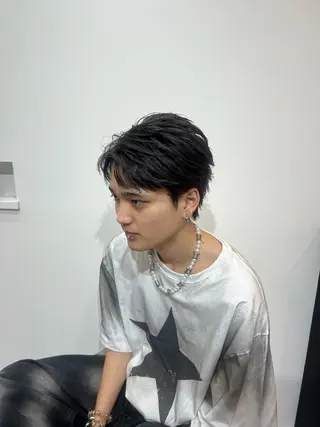 ショート メンズ メンズ特化パーマ &カラー🔥小倉大和のヘアスタイル