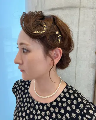 セミロング ヘアアレンジ サソウ ユリエ🥥のヘアスタイル